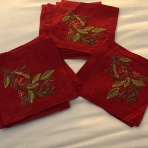 Kim Seybert Christmas Cocktail Napkins